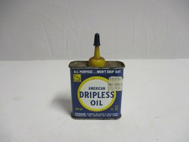 1944 Advertising American Dripless Oil Tin Can Empty - £15.50 GBP