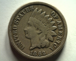 1862 Indian Cent Fine / Very Fine F/VF Nice Original Coin Bobs Coins Fast Ship - £18.87 GBP