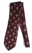 Sulka Vintage Shimmery Maroon Jacquard All Silk Neck Tie and Abstract Pa... - £34.04 GBP