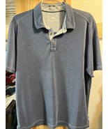 Tommy Bahama Men’s Large Blue Tencel Blend Casual Short Sleeve Polo Golf... - $20.31 CAD