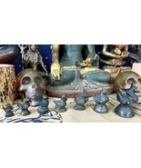 Grandmothers Antique Burmese Weizza Mercury Bronze Hintha Bird Opium Den... - $990.90