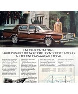 Lincoln Continental 1980 Advertisement Vintage Automobilia Ford Mercury ... - $29.99