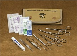 First Aid Surgical Kit Elite Stocked Field Medic Suture Trauma Survival 1st Aid - £31.59 GBP