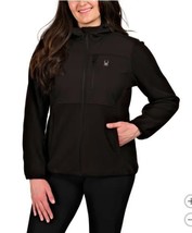 Spyder Womens Jacket Black Fleece Polar Pockets Front Zipper Heavyweight - $1,033.70 MXN