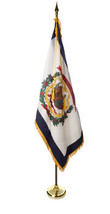 West Virginia - 7&#39; Flag Presentation Set - £259.06 GBP