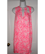 NWT LILLY PULITZER CONCH SHELL PINK FLAMINGLE GARDEN DEV DRESS XL - $1,446.79 MXN