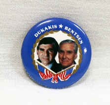 VINTAGE 1988 Michael Dukakis Lloyd Bentsen 1&quot; Campaign Button  - £11.66 GBP