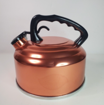 MIRRO Stovetop Kettle Whistler Tea Hot Water Coffee Copper Color Vintage USA - £13.97 GBP