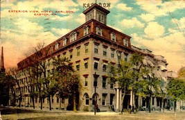 Vintage POSTCARD- Exterior View Of Hotel Karldon, Easton, Pa BK54 - £3.16 GBP