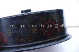 Antique Uneeda 2pc Covered Cake Tin Nb Tole Stencil Paint National Biscuit Aafa - £93.91 GBP