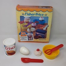 Fishe -Price Playset Fun With Food 1987 6502 Baking Incomplete Partial For Parts - $24.74