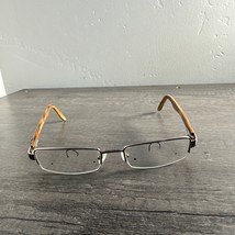 Ray Ban Eyeglasses RB 8588 1000 Wood Silver FRAMES ONLY Half Rim 52-18-140! - $24.87