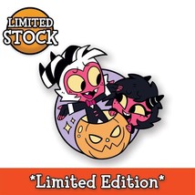Helluva Boss Moxxie + Millie Halloween Date Limited Edition Enamel Pin Vivziepop - £31.45 GBP