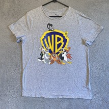 Warner Bros Discovery Shirt Womens XL Gray Looney Tunes Bugs Bunny Daffy Graphic - £6.81 GBP