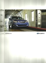 2008 Subaru IMPREZA 2.5i brochure catalog US OUTBACK SPORT - $6.00