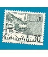 Czechosolvakia Used Stamp (1965) 30 Prague Castle - Scott # 1323 - $3.91