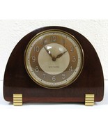 Seth Thomas Stunning 1940&#39;s Art Deco Electric Wooden Mantel Clock - £54.50 GBP