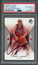 2006-07 SP Authentic #36 Chris Kaman Signed Card AUTO PSA Slabbed Clippers - £47.17 GBP