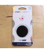 PopSockets PopGrip Premium Black NEW Phone Grip &amp; Stand Swappable Top SH... - $16.10 CAD