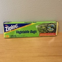 Ziploc Vegetable Bags ~ Trial Size ~ Vtg 1993 ~ Prop ~ Gallon &amp; Quart 3 Remain - £7.10 GBP