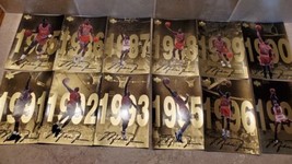 Michael Jordan Upper Deck Gold Series Oversized Cards 1985-1997 (Set of 12) - £301.49 GBP