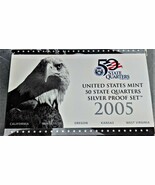  MINT STATE COINS 2005 SILVER QUARTER PROOF SET, 90% silver coins  - $54.68 CAD