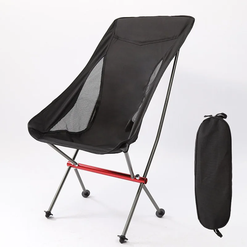 Portable Folding Camping Chair Outdoor Moon Chair Collapsible For Hiking Picnic - £28.40 GBP+