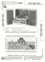 Sams Photofact - Set 899 - Folder 9 - Jul 1967 - Zenith Models X540G-1, X540L-1 - £16.91 GBP
