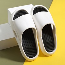Women Outside Slippers Summer Runway Shoes Black White 2 38-39(fit 37-38) - £14.95 GBP
