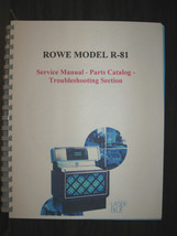 ROWE MODEL R-81 JUKEBOX MANUAL - £29.87 GBP