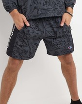Champion Mens Hybrid Shorts, Black Marble, 7&quot; Liquid Stealth/Black-2XL - $498.99 MXN