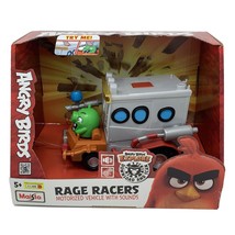 Angry Birds Rage Racers RaceCar Motorized Toy Sounds Green Pig Driver - £13.98 GBP