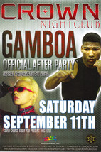 Gamboa Official After Party @ Crown Nightclub Rio Las Vegas Promo Card w/ Nubia - £3.09 GBP