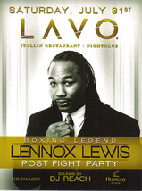 Boxing Legend LENNOX LEWIS Post Fight Party VIP Pass Jul 31s - $3.95