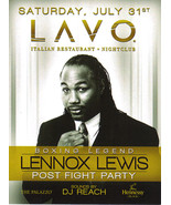 Boxing Legend LENNOX LEWIS Post Fight Party VIP Pass Jul 31s - £3.15 GBP