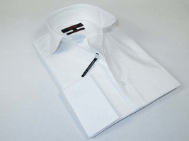 Men's Axxess Turkey Shirt 100% Egyptian Cotton 224-04 French Cuffs White image 2