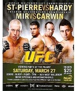 UFC St-Pierre/Hardy &amp; Mir/Carwin Championship Palms Casino Las Vegas Pro... - €4,26 EUR