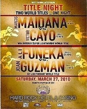 HBO Title Night Maidana/Cayo &amp; Funeka/ Guzman Promo Card - $3.95