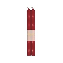 Caspari 10-inch Taper Unscented Candles, Set of 2, Red  - $10.00