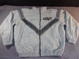 Us Army Ar 670-1 Ipfu Pt Physical Training Rain Snow Gray Jacket Reflective Xl - £18.20 GBP