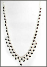 Collana Fatto con Argento E Ambra - $43.50