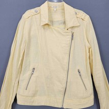 Maurices Womens Jacket Size M Yellow Preppy Long Sleeve Zip Pockets Ligh... - £9.03 GBP