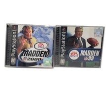 Madden NFL 1999 &amp;  2000 (PlayStation 1 PS1) CIB COMPLETE &amp; TESTED - £13.17 GBP