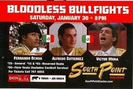 Bloodless Bullfights Vegas Promo Card - $1.95