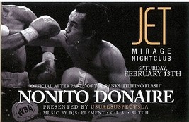Nonito Donaire Boxing Official After Fight Party Mirage Las Vegas Promo Card - £4.67 GBP