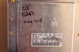 03 Mercedes W203 C240 ECU Engine Computer EIS Ignition FOB ISL Set A1121532679 image 5