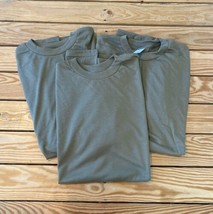 DLA Troop Support Men’s Lot Of 3 Short Sleeve T Shirt Size L Olive M9 - $27.62