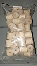 40pcs Mini Wooden Bobbins 14mm x 12mm Empty Spools for Wire Crafts Threa... - €6,25 EUR