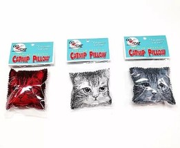 Go Cat Catnip Pillow Interactive Kitten Cat Fun Count Of 3 - £11.77 GBP