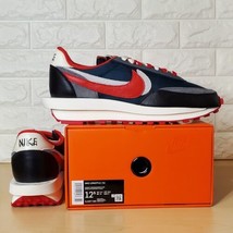 Nike Sacai Undercover LDWaffle SU Mens 12.5 Midnight Spruce Red DJ4877-300 - £126.02 GBP